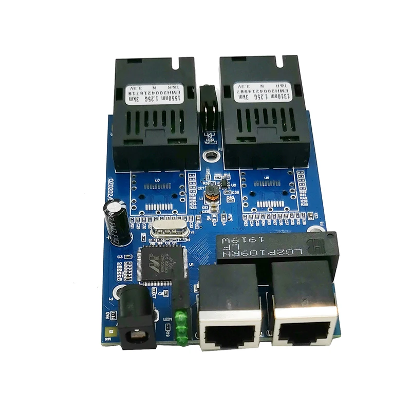 Ethernet волоконно оптический 2 SC волоконный порт RJ45 UTP 10/100/1000M медиа конвертер