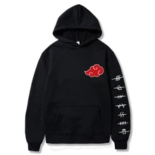 

Japan Anime Akatsuki Cloud Symbols Print Men Hoodies Sweatshirt Streetwear Hoodie Men Women Oversized Sweatshirt Pullover Hoody