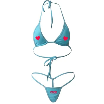 

BLUE Queen of spades thong yours love BBC CUM FACIALS BIKINI swinger cuckold lifestyle panties G string female one size sexy