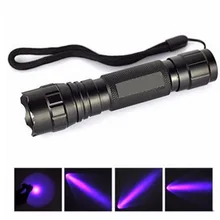 395nm высокомощный УФ-фиолетовый флэш-светильник, флуоресцентный агент, черный светильник, лампа 5 Вт, светильник-вспышка