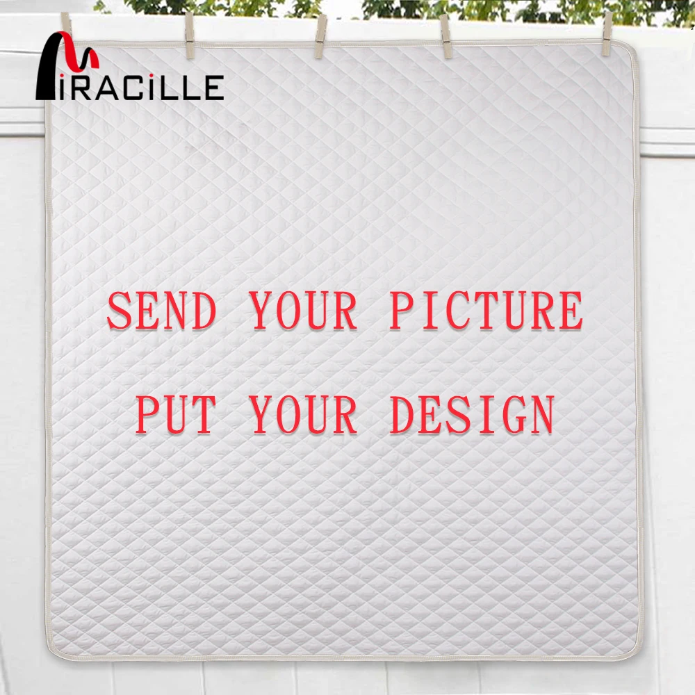 

Miracille 3D Printing Customized Quilt Home Bed Blankets Twin Full/Queen King Size Drop Shipping