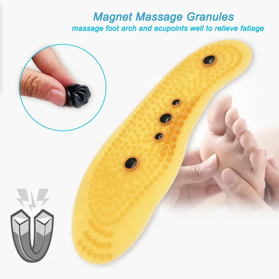 Магнитотерапевтические массажные стельки для обуви повышающие циркуляцию крови