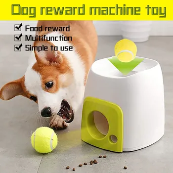 Interactive Toy Dog Training - Funny Tennis Ball Launcher Pet Food Reward Toy 1