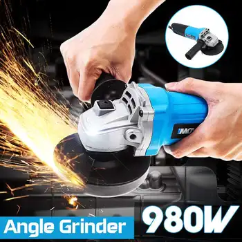 

220V 980W Multifunction Angle Grinder Eectric Angle Grinding Metal Wood Cutting And Grinding Machine 11000RPM Woodworking Tools