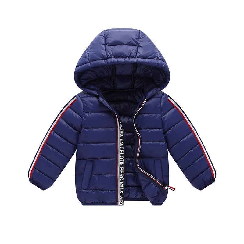 

Children Hooded Webbing Lightweight down Jacket Cotton-padded Clothes Autumn And Winter New Style Men And Women Children Cotton