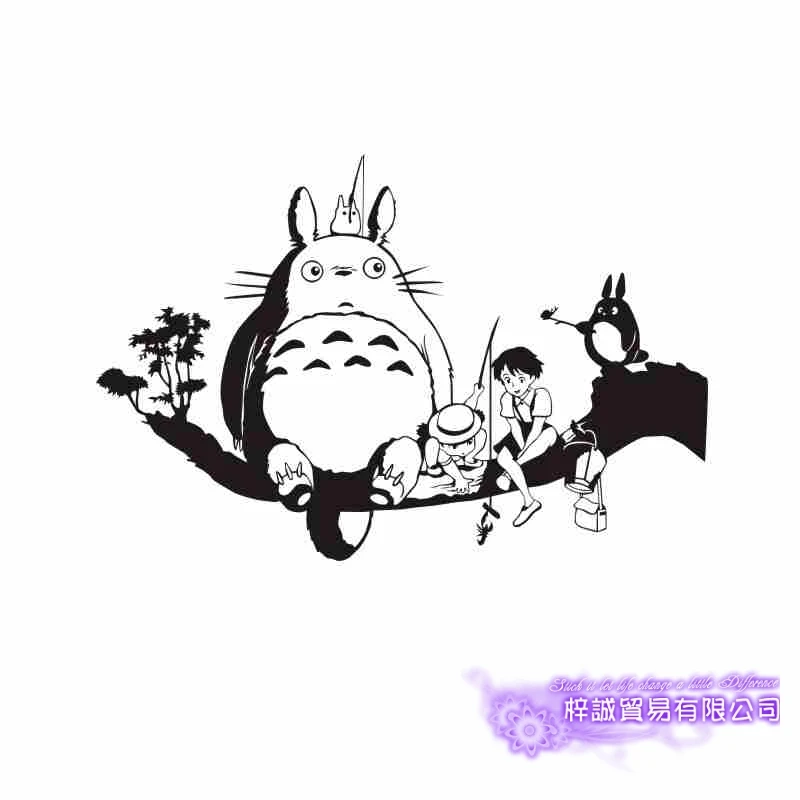 Pegatina Totoro Sticker Anime Cartoon Car Decal Sticker Vinyl Wall Stickers Decor Home Decoration