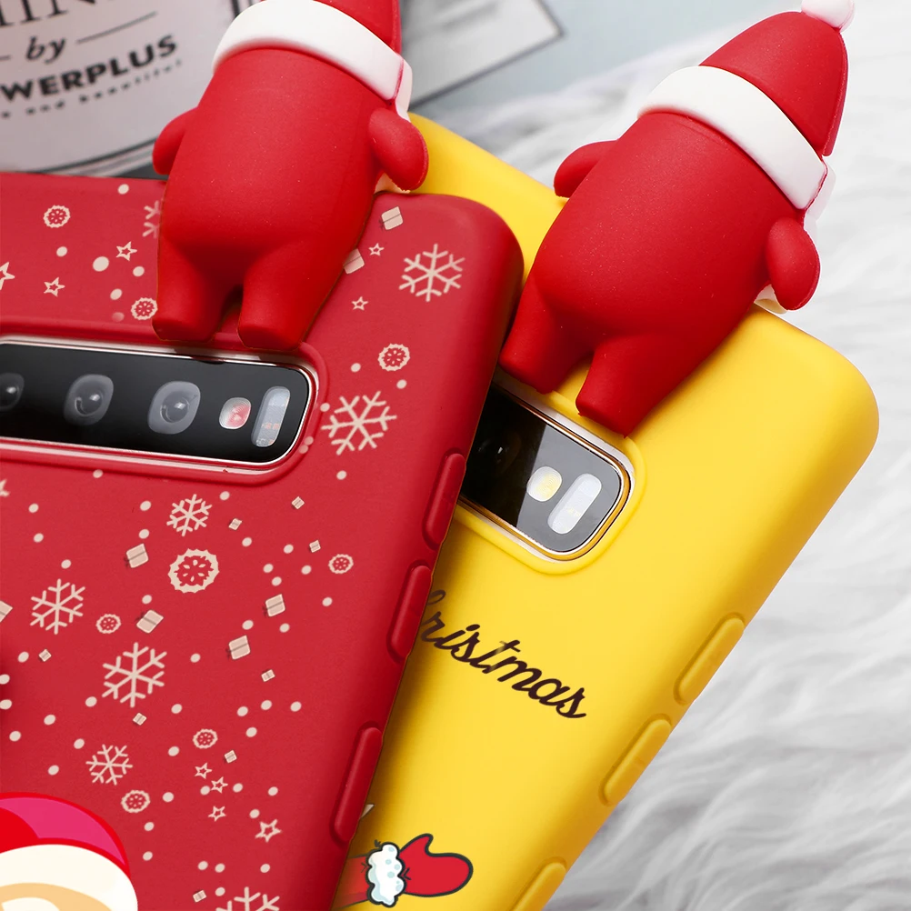 Счастливого Рождества чехол для samsung Galaxy A50 A40 A50S A70 A7 A9 A8 A6 плюс A60 A3 A5 M30 M40 M10 M20, с изображением "Олень" Coque