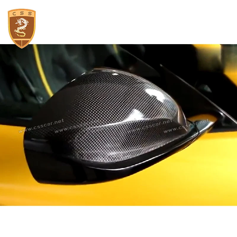2 шт наклейки для зеркала из углеродного волокна для-Ferrari 812 зеркальные крышки зеркальные колпачки автомобильные аксессуары