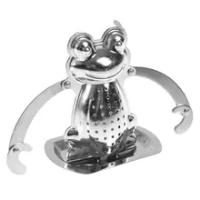 1 шт. ситечко для чая в форме лягушки из нержавеющей стали, фильтры кухонные принадлежности, кружка для заварки чая