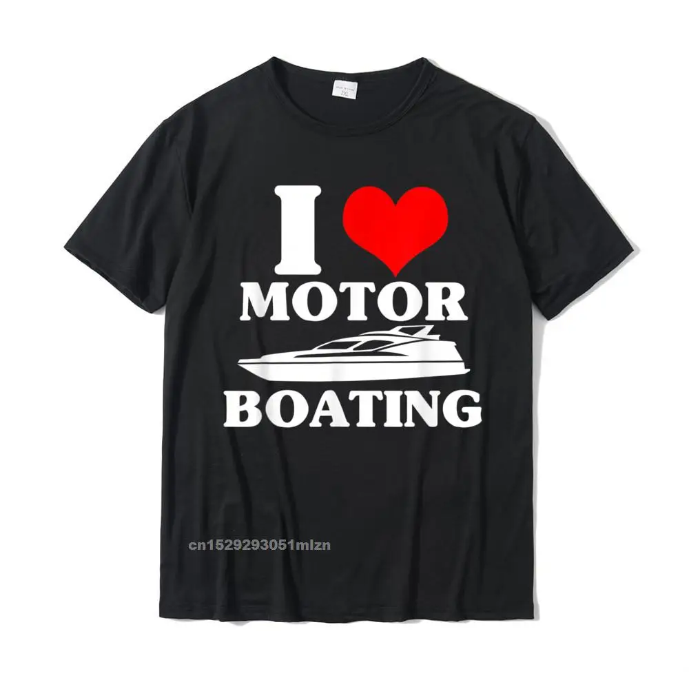 I Love Motor Boating Funny Boater T-Shirt Hip Hop T Shirt Per Uomo Cotton Top Shirt Casual Oversize