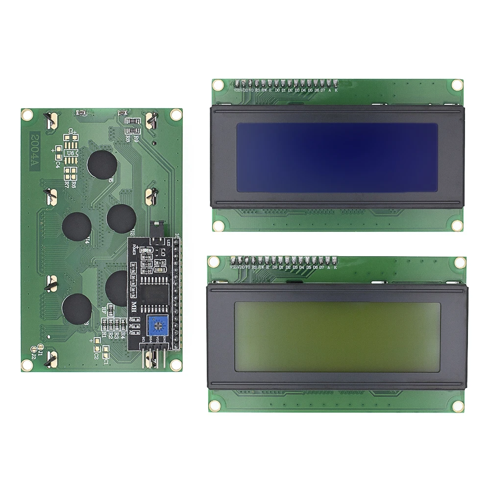 1 шт. ЖК-дисплей 2004 + I2C 2004 20x4 2004A синий/зеленый экран HD44780 характер ЖК-дисплей/w IIC/I2C последовательный Интерфейс модулем адаптера