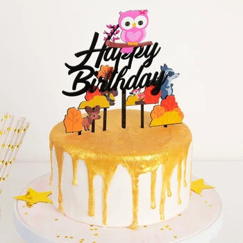

Set of toppers for cake and cupcakes "Animals", 7 pcs