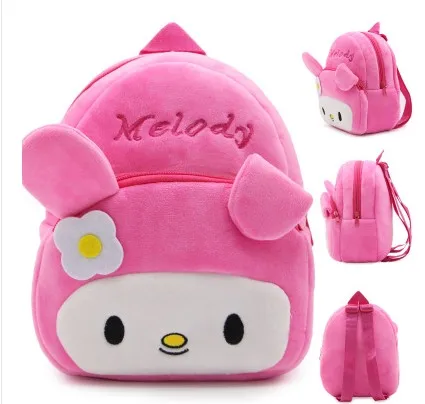 23cm Children Plush Cartoon School Backpacks Bags hot new fashion cute soft pretty good quality Holiday christmas birthday Gift