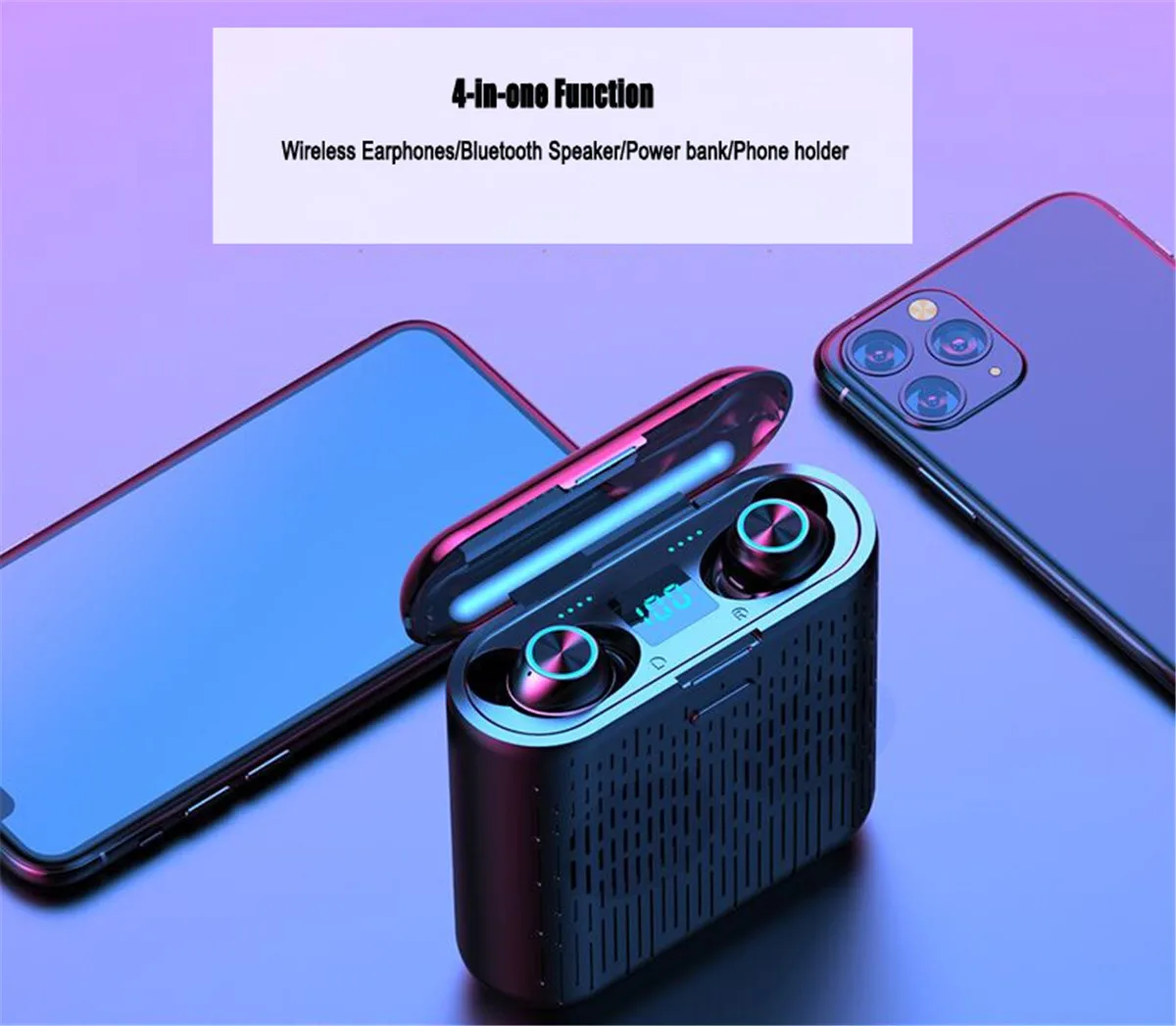 Bluetooth наушники TWS с зарядным футляром на 2400 мА · ч|Наушники и гарнитуры| |