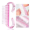 10Pcs/set Nail Art Cleaning Brush Manicure Care Tool Pedicure Cleaner For Acrylic UV Gel Dust Remove Salon Small Angle 2