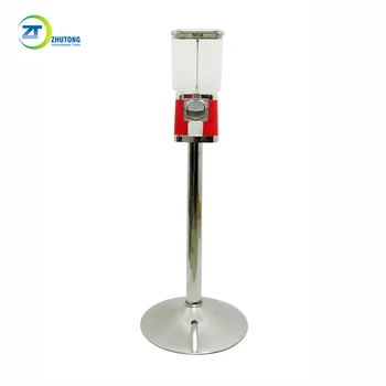 

Good quality Zhutong bouncy ball vending machine candy machine vending chewing bubble gum vending machine with single stand