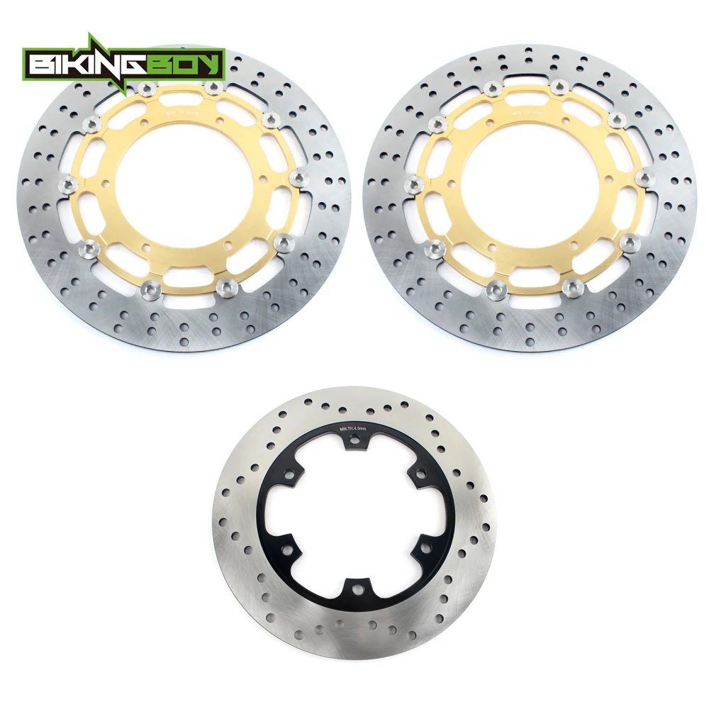 BIKINGBOY для YAMAHA YZF R7 1999 2000 2001 99 00 01 OW02 Круглый/волнистый полный комплект передние задние тормозные диски роторы