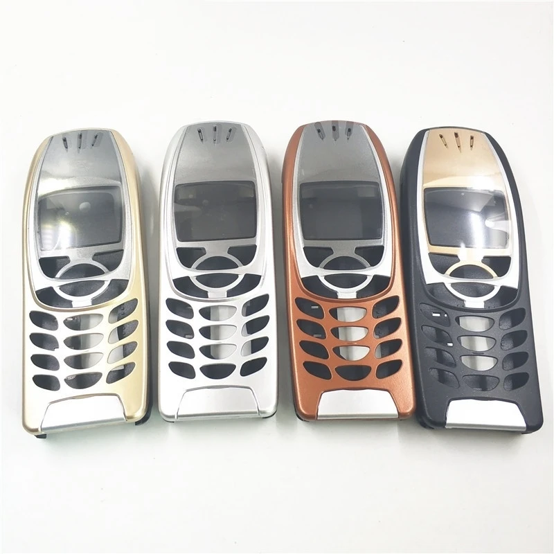 10 шт. для Nokia 6310i чехол Корпус 6310 батарея двери среднего РАМКИ Передняя рамка заменить часть без телефонная клавиатура+ логотип