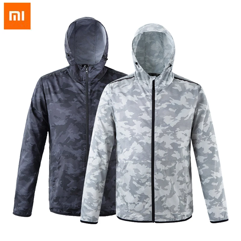 Xiaomi ULEEMARK Солнцезащитная одежда модная камуфляжная Пара моделей ветровка быстросохнущие куртки Спортивный Плащ