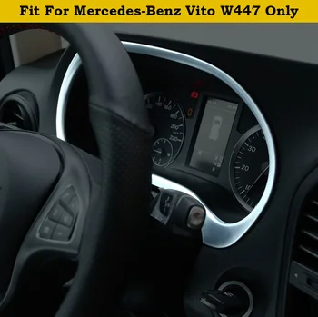 

Auto Accessory Dashboard Instrument Panel Screen Frame Cover Trim ABS Fit For Mercedes Benz Vito W447 2014 - 2018 Matte