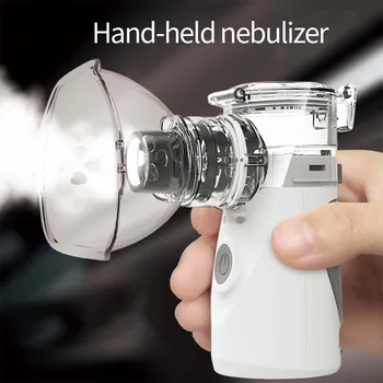 

Health Care Mini Handheld Portable Inhale Nebulizer Silent Ultrasonic Children Adult kids Inhaler Atomizer Without battery