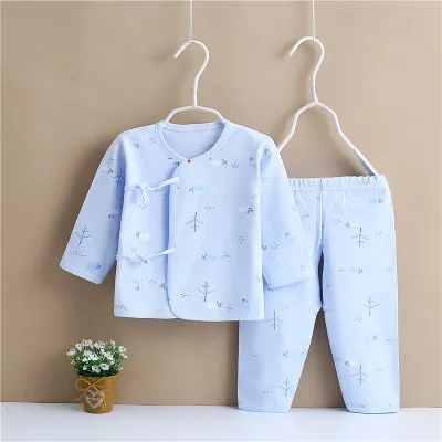 Suit Одежда для детей; Новинка г.; Весенняя детская одежда из двух предметов; комплект нижнего белья для малышей из чистого хлопка - Цвет: Suit