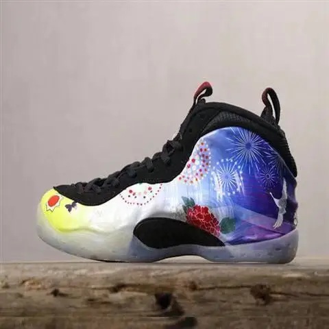 Foamposite/Новинка; спортивные кроссовки в стиле ретро; Цвет зеленый, желтый; оранжевая, Белая обувь; брендовая мужская баскетбольная обувь; большой размер 11