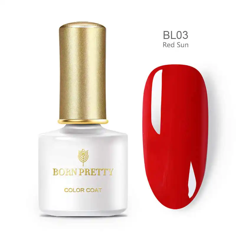 BORN PRETTY Гель-лак для ногтей красный кофе фиолетовый серый замочить от УФ светодиодный Гель-лак Полупостоянный дизайн ногтей геллак 6 мл для DIY Советы - Цвет: BL03