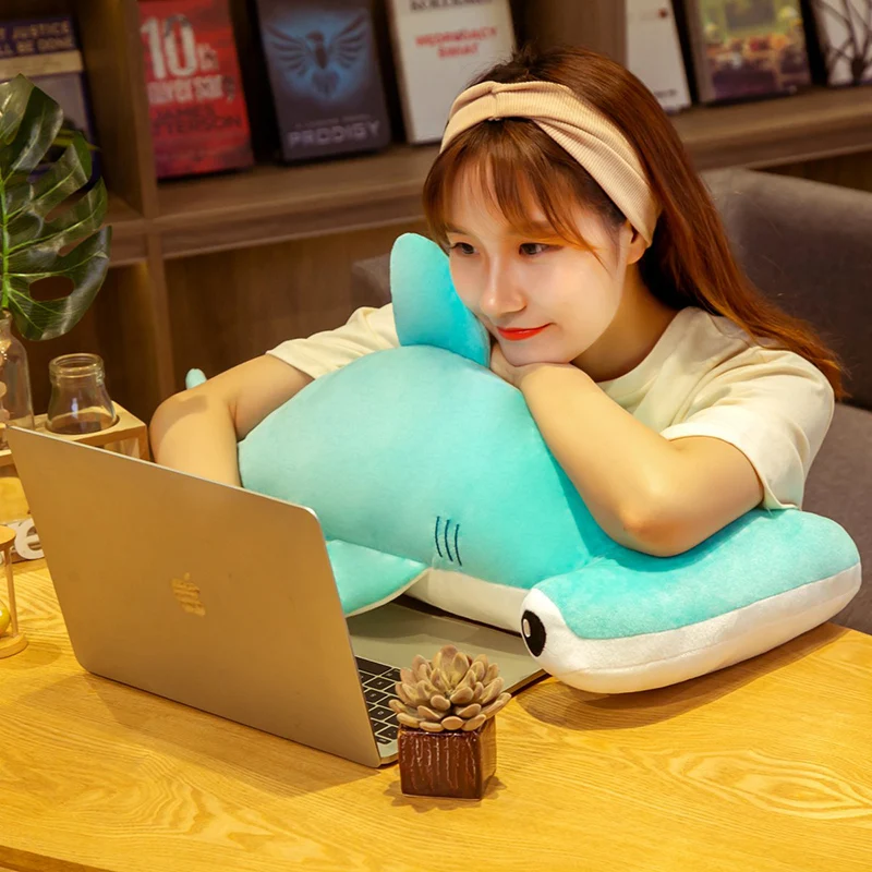 Бесплатная доставка мягкие плюшевые куклы в виде молотковой головы акулы