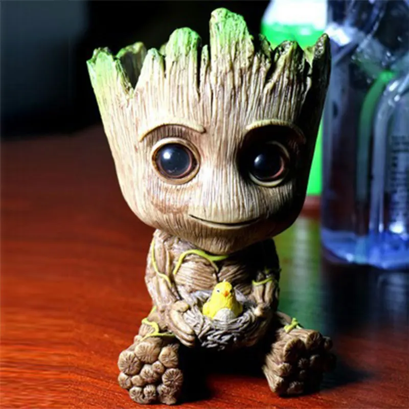 

Galaxy Guards Flowerpots Tree People Gruitt Dolls Handmade Boxed Decorations PVC Action Figure Collection Model Toys