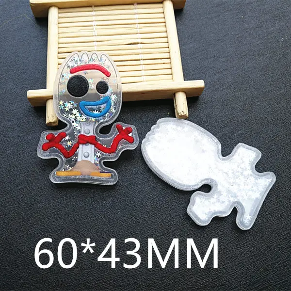 

Free shipping 10pcs/lot 60*43MM cartoon fork shaker resin