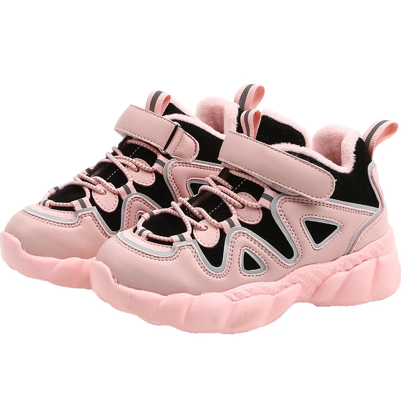 SYY063Pink Обувь для девочек, кроссовки для бега, детская обувь в спортивном стиле для мальчиков, амортизирующая Уличная обувь для отдыха, удобная износостойкая обувь, SYY063 - Цвет: SYY063Pink
