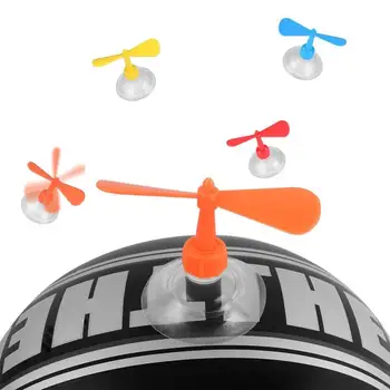 

Motorcycle Helmet Accessories DIY Fashion Horn Decoration Suction Cup Rotate Fan Helmet Decoration For Children Gifts