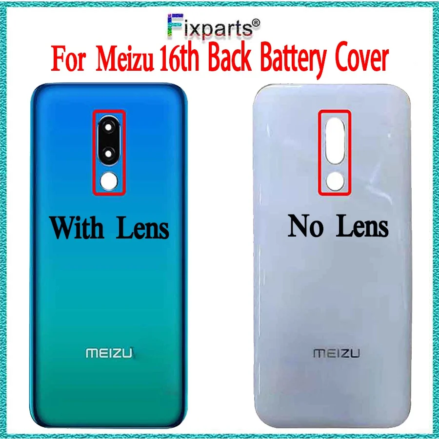100% новый чехол для аккумулятора Meizu 16th 16x16 Plus задняя крышка запасная часть |