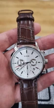 LIGE-Reloj ejecutivo de lujo para hombres, cronógrafo de cuarzo, con correa de cuero e indicador de fecha, estilo casual, a la moda, marca superior, con caja
