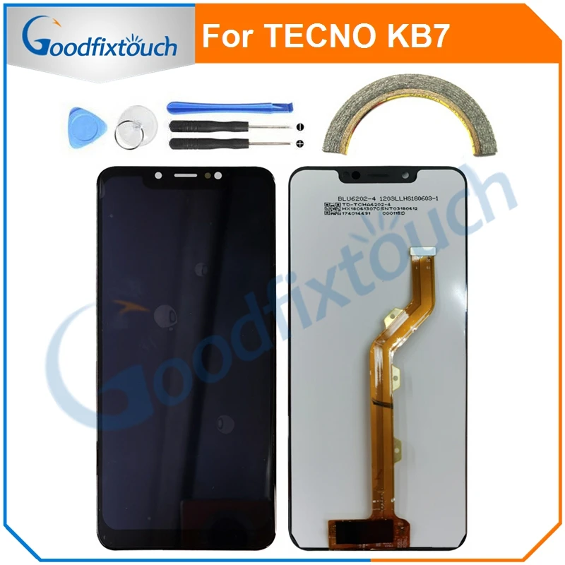 ЖК-экран для TECNO Spark 3 KB7 KB 7 ЖК-дисплей сенсорный экран стеклянная панель
