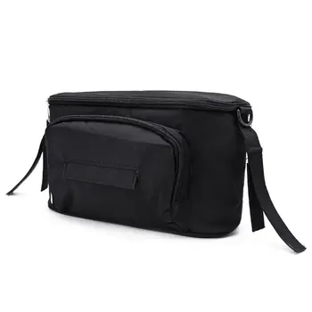 

Universal Baby Stroller Organizer Bag with Adjustable Shoulder Strap and Wipe Access Pocket for Mom E65D
