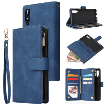 

Pu leather phone case For Samsung A70 A50 A40 A30 A20E A20 A10 Fully enclosed protection Wallet function package