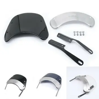 

Universal 5-7" Round Headlight Cafe Racer Cruiser Fairing Windscreen Windshield