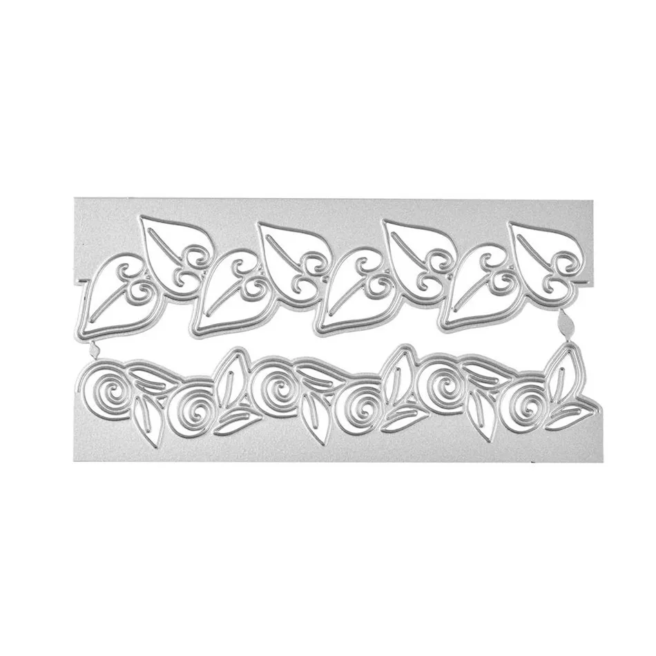GJCrafts, мода, листья, металлические Вырубные штампы, рамка для скрапбукинга, граница, ремесло, штампы для изготовления карт, фотоальбом, трафареты с тиснением, Новинка