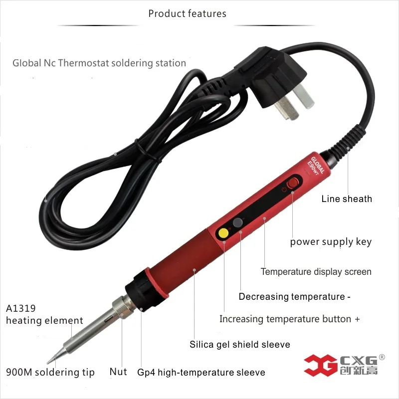 Светодиодный паяльник CXG E60WT/E90WT/E110WT профессиональный Электрический с