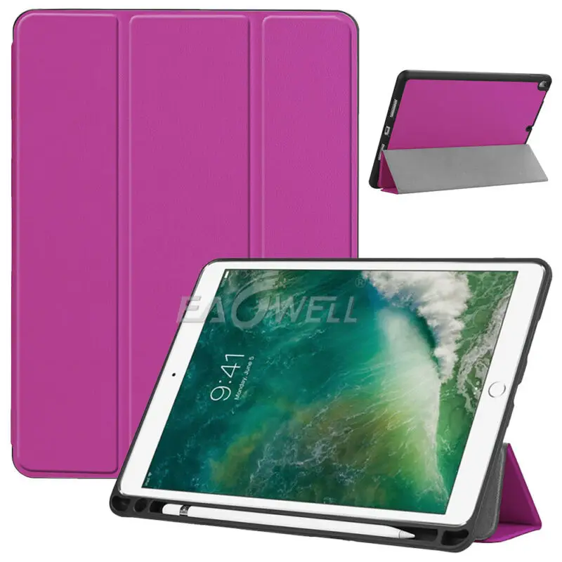 Кожаный флип-чехол-подставка для Apple iPad Air 3 10,5 iPad Pro 10,5 чехол для планшета Автоматический Режим сна смарт-чехол - Цвет: Purple