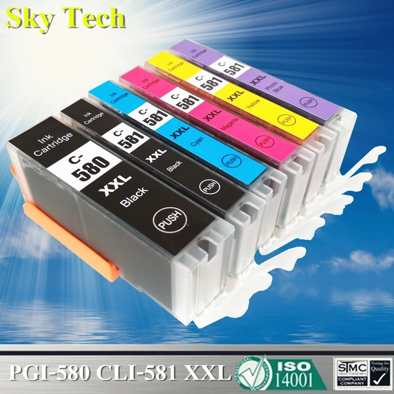 

Совместимые чернильные картриджи для PGI580 CLI581, для Canon Pixma TS705/TR7550/TR8550/TS6150/TS6250/TS8150/TS8250/TS9150/TS9550 и т. д.