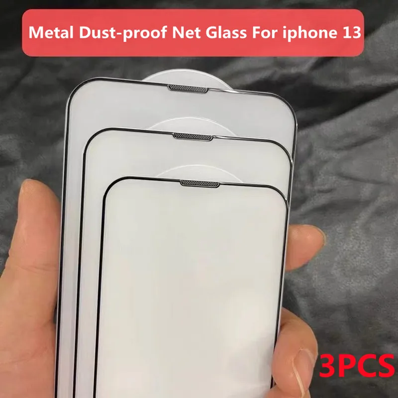 Защитное стекло с защитой от пыли для iPhone 13 12 11 Pro XS Max XR Mini 3 шт. | Мобильные телефоны