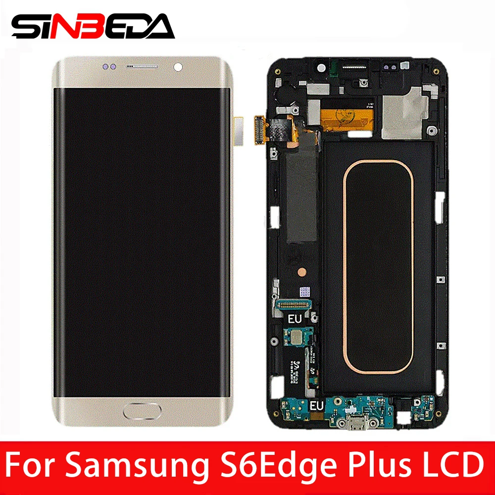 Super AMOLED для SAMSUNG GALAXY S6 Edge Plus ЖК дисплей дигитайзер сенсорного экрана в сборе S6Edge G928