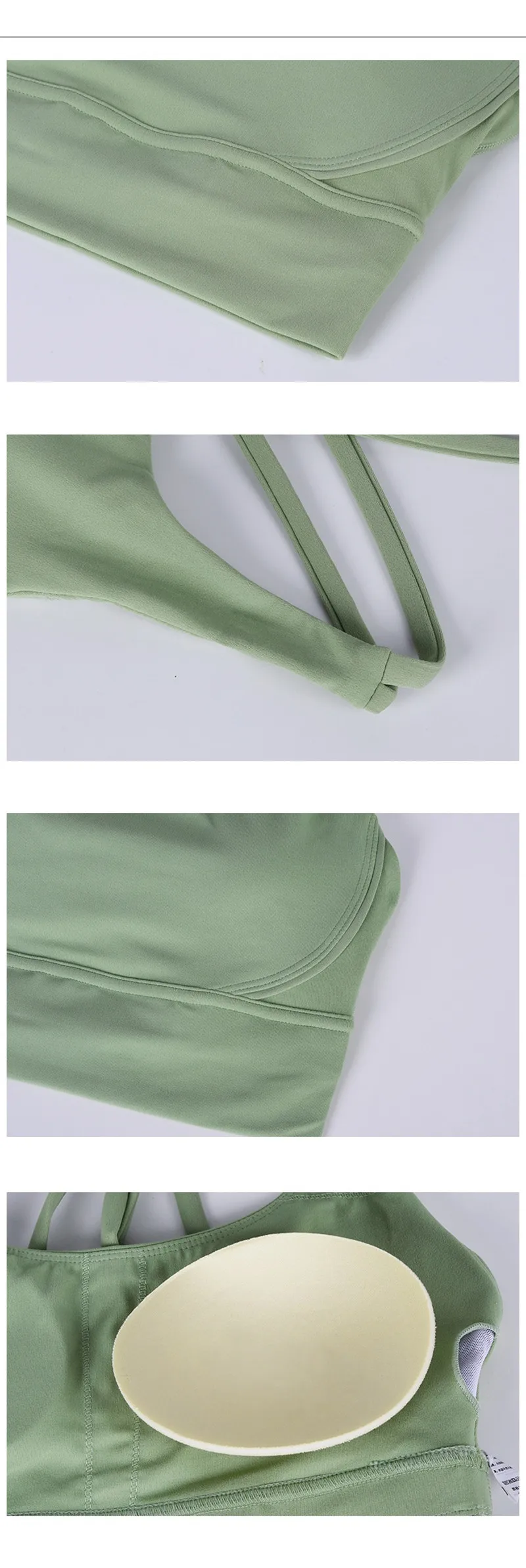 Lulu Classic Solid Color Cross Back Women Sport Bra Fitness Tank Top Shockproof Run Tight Yoga Vest No Steel Ring With Chest Pad