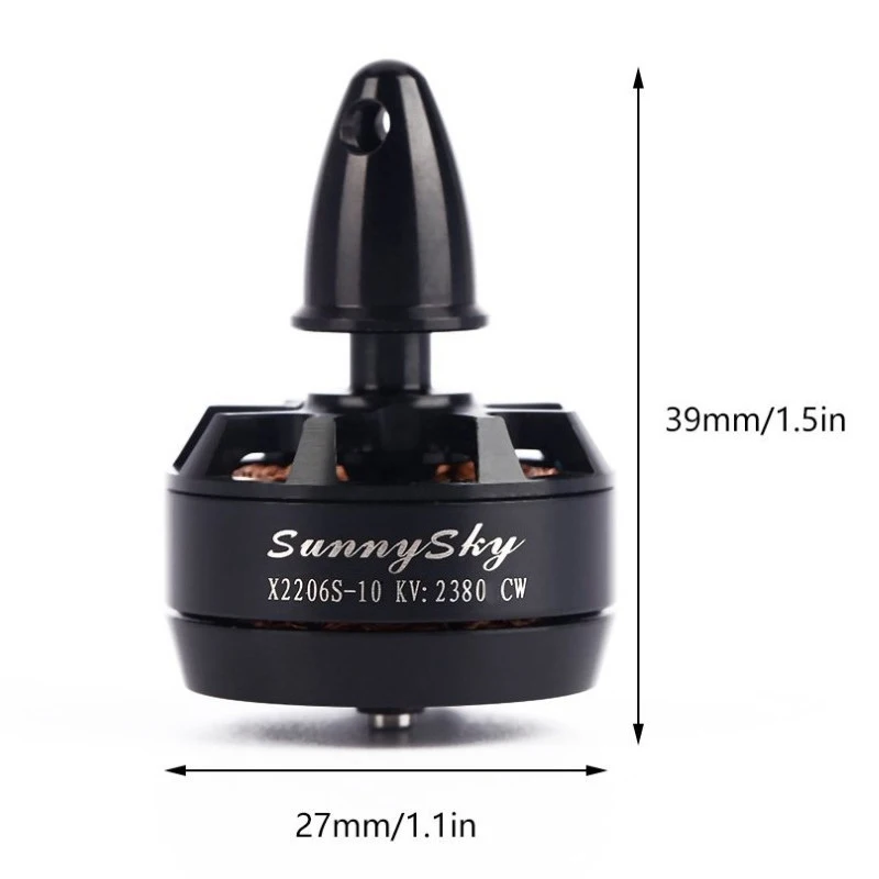 Оригинальный бесщеточный двигатель Sunnysky X2206S X2206 2380KV 2206 CW для радиоуправляемой