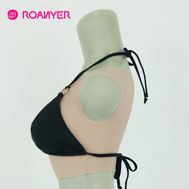 Трансвестит Roanyer искусственный силикон с круглой шеей имитация груди B Чашка