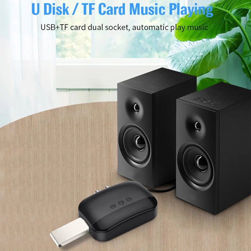 NFC Bluetooth 5 0 Receiver Transmitter 3 5MM AUX RCA Stereo Wireless Adapter For Car Headphone TV PC Support U Disk TF Card