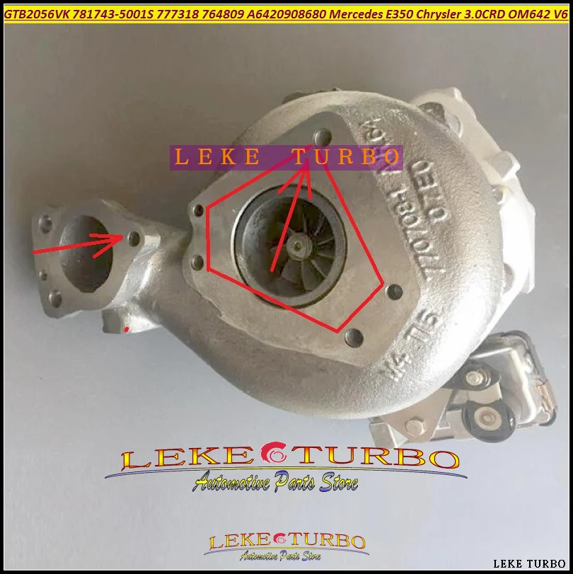 Turbo GTB2056VK 777318 777318-0001 781743 764809 для Jeep Grand Cherokee для Mercedes Sprinter 219 319 419 519CDI OM642 3.0L CRD